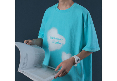 Muška široka majica s okruglim izrezom i 3/4 rukavima