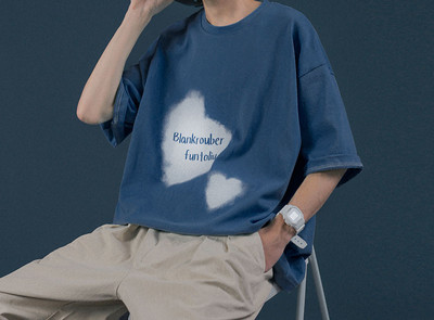 Muška široka majica s okruglim izrezom i 3/4 rukavima