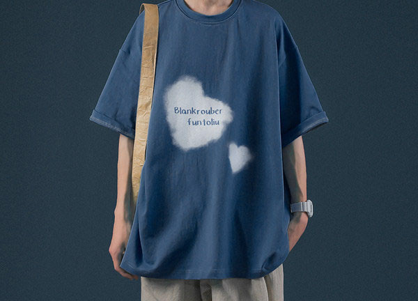 Muška široka majica s okruglim izrezom i 3/4 rukavima