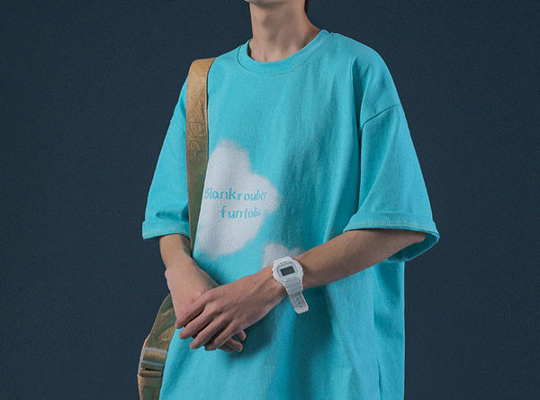 Muška široka majica s okruglim izrezom i 3/4 rukavima