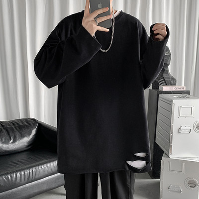 Bluză casual bărbătească în trei culori cu model rupt