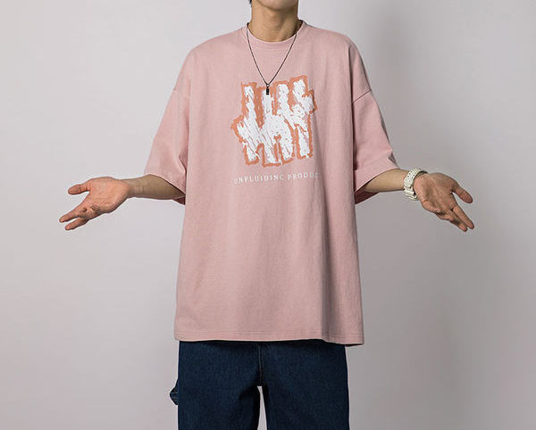 Tricou barbatesc lat cu maneci 3/4 si imprimeu