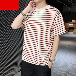 Tricou casual pentru bărbați cu inscripții și mâneci scurte