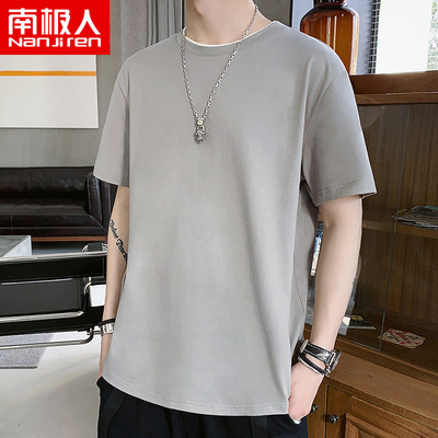 Tricou casual pentru bărbați cu inscripții și mâneci scurte