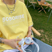 Muška široka majica s natpisima - u više boja