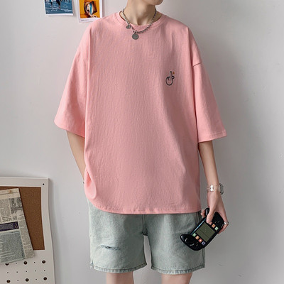 Tricou casual barbatesc cu aplicatie - model larg