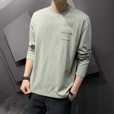 Muška bluza s dugim rukavima i okruglim izrezom