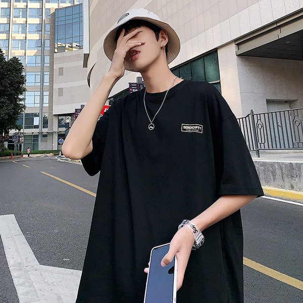 Tricou lat de vară pentru bărbați cu inscripție