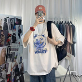 Tricou de vară pentru bărbați cu aplicație - mărime până la 5XL