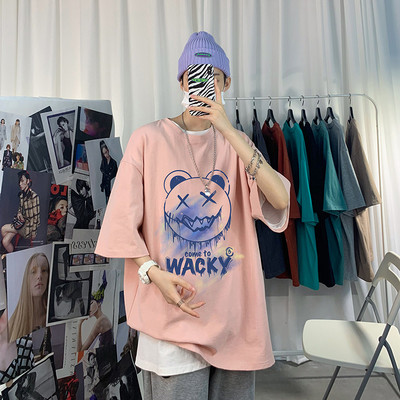 Tricou de vară pentru bărbați cu aplicație - mărime până la 5XL