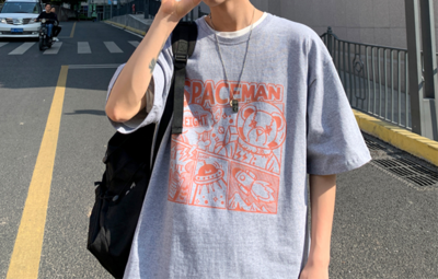 Tricou barbatesc model lat cu aplicatie