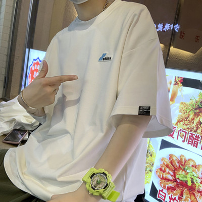 Široka muška majica s grbom i 3/4 rukavima