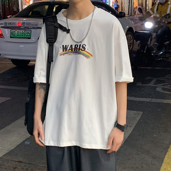 Tricou model larg pentru barbati cu imprimeu