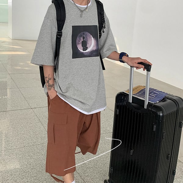 Muška proljetna majica s aplikacijom - veličina do 5XL