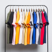 Tricou barbatesc monocolor cu maneca scurta - model uni