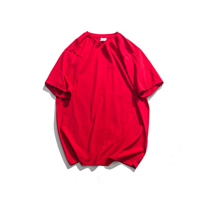 Tricou barbatesc monocolor cu maneca scurta - model uni