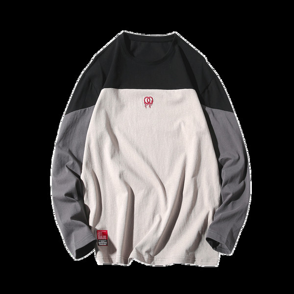 Μπλούζα νέο μοντέλο με μακριά μανίκια και στρογγυλή λαιμόκοψη σε διάφορα χρώματα