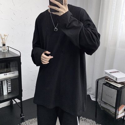 Muška jednobojna majica dugih rukava