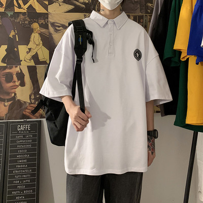 Bluză largă de vară cu guler clasic