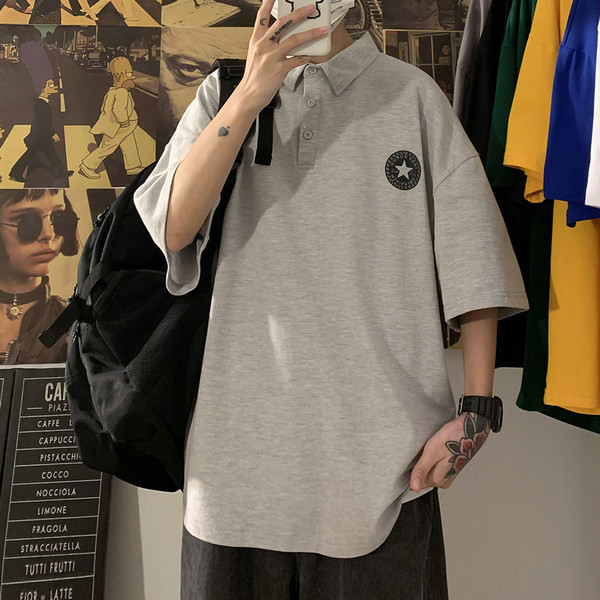 Bluză largă de vară cu guler clasic