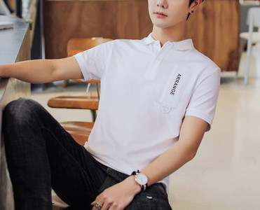 Bluza barbatesta model nou cu maneca scurta si guler clasic in mai multe culori