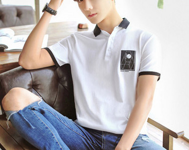 Bluza barbatesta model nou cu maneca scurta si guler clasic in mai multe culori