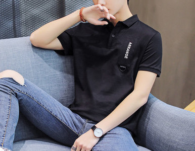 Bluza barbatesta model nou cu maneca scurta si guler clasic in mai multe culori