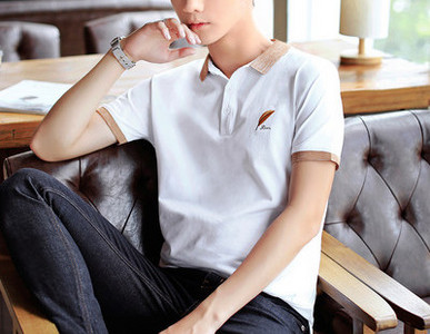 Bluza barbatesta model nou cu maneca scurta si guler clasic in mai multe culori