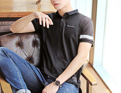 Bluza barbatesta model nou cu maneca scurta si guler clasic in mai multe culori