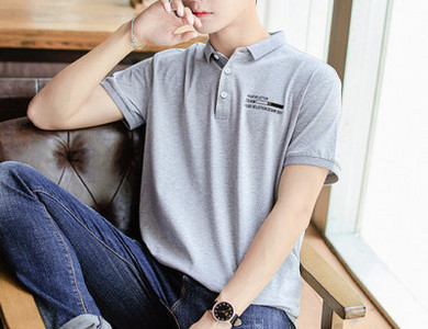 Bluza barbatesta model nou cu maneca scurta si guler clasic in mai multe culori