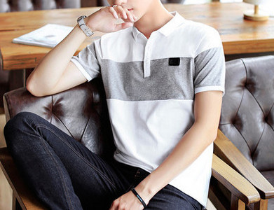 Bluza barbatesta model nou cu maneca scurta si guler clasic in mai multe culori