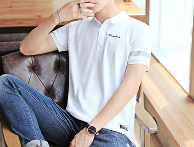 Bluza barbatesta model nou cu maneca scurta si guler clasic in mai multe culori