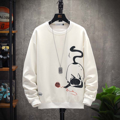 Muška majica s aplikacijom i ovalnim izrezom u više boja