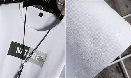 Tricou modern pentru bărbați cu inscripție și mâneci scurte - mai multe modele