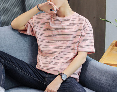 Tricou barbatesc model nou cu maneci scurte si decolteu rotund - mai multe culori