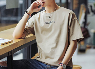 Tricou barbatesc model nou cu maneci scurte si decolteu rotund - mai multe culori