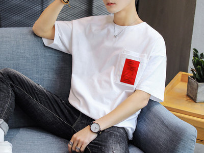 Tricou barbatesc model nou cu maneci scurte si decolteu rotund - mai multe culori