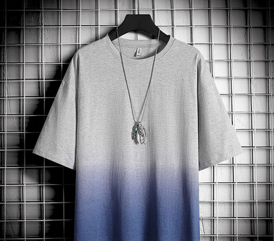 Tricou modern pentru bărbați cu decolteu rotund și mâneci 3/4