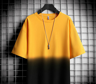 Tricou modern pentru bărbați cu decolteu rotund și mâneci 3/4