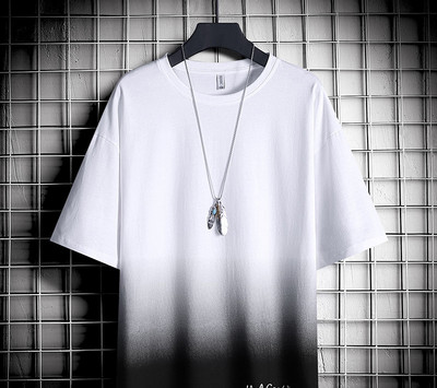 Tricou modern pentru bărbați cu decolteu rotund și mâneci 3/4