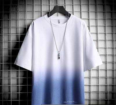 Tricou modern pentru bărbați cu decolteu rotund și mâneci 3/4