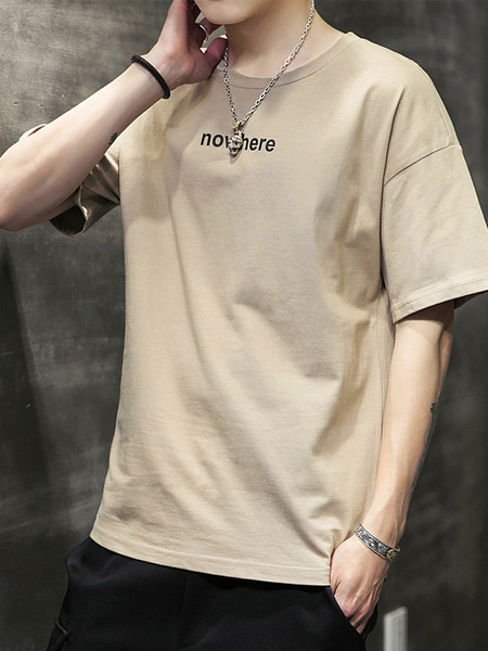 Tricou casual cu decolteu oval si maneci scurte - mai multe culori