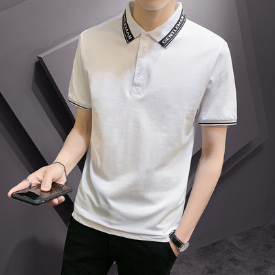 Moderna bluza s klasičnim ovratnikom i kratkim rukavima