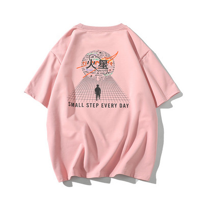 Tricou lat de vară cu aplicație pe spate