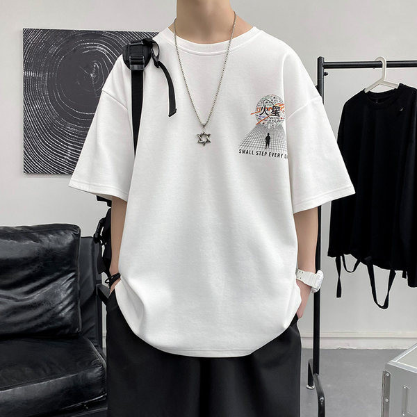 Tricou lat de vară cu aplicație pe spate