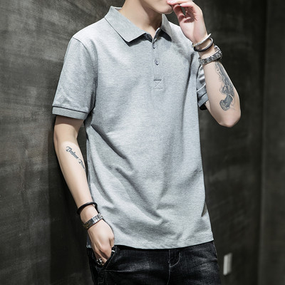 Ανδρικό μπλουζάκι με κλασικό κολάρο και κέντημα - διάφορα μοντέλα