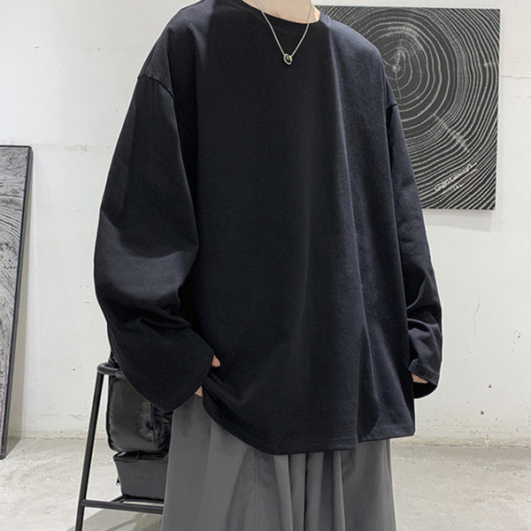 Bluză lată pentru bărbați cu mâneci lungi