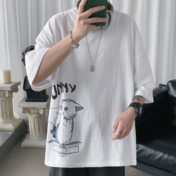 Tricou de vară pentru bărbați cu aplicație