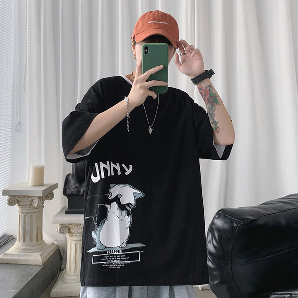 Tricou de vară pentru bărbați cu aplicație