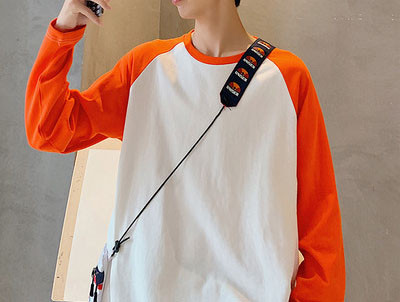 Tricou modern barbatesc cu decolteu oval - patru culori